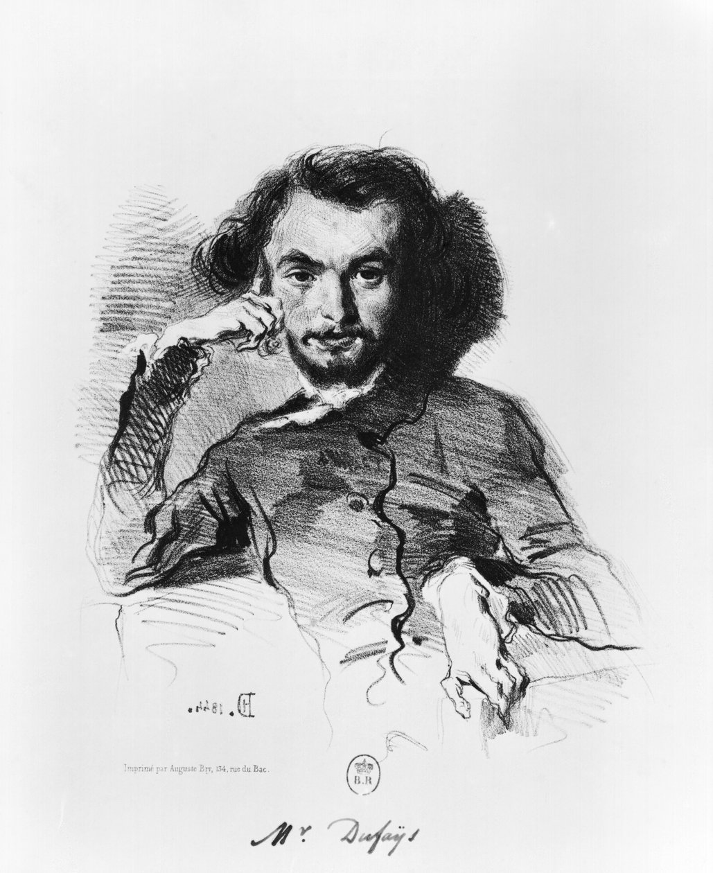 Charles Baudelaire (1821-67) 1844 av Emile Isidore Deroy