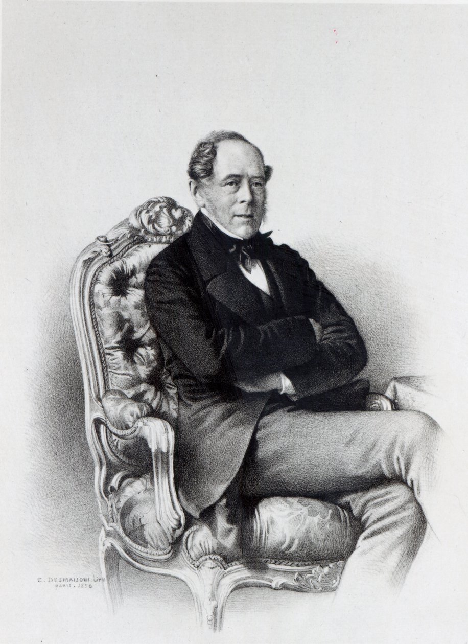 George Villiers, 4. jarl av Clarendon, 1856 av Emile Desmaisons