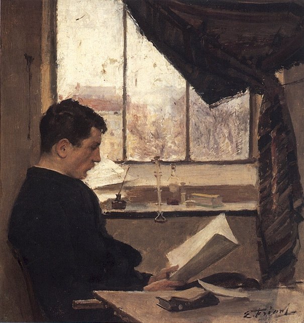 Selvportrett, sier En student Selvportrett: n av Emile Friant