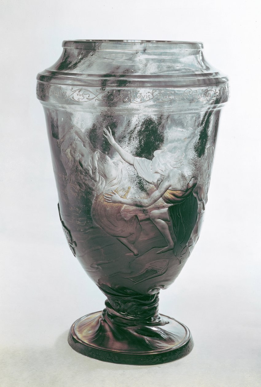 Vase som viser Orpheus og Eurydice (glass) av Emile Galle
