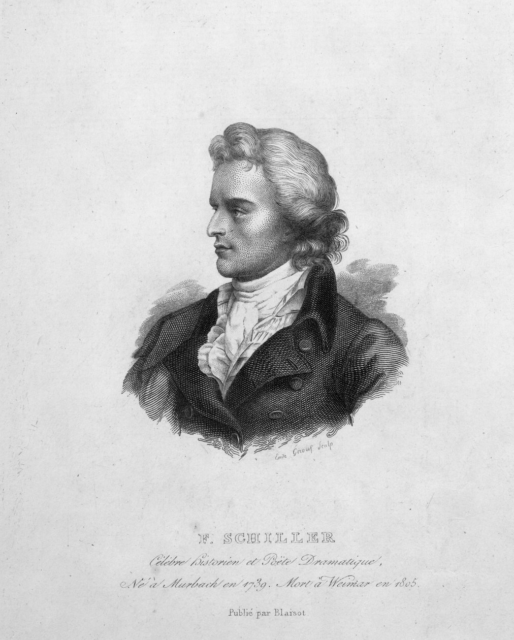 Friedrich Schiller (1759–1805) av Emile Giroux