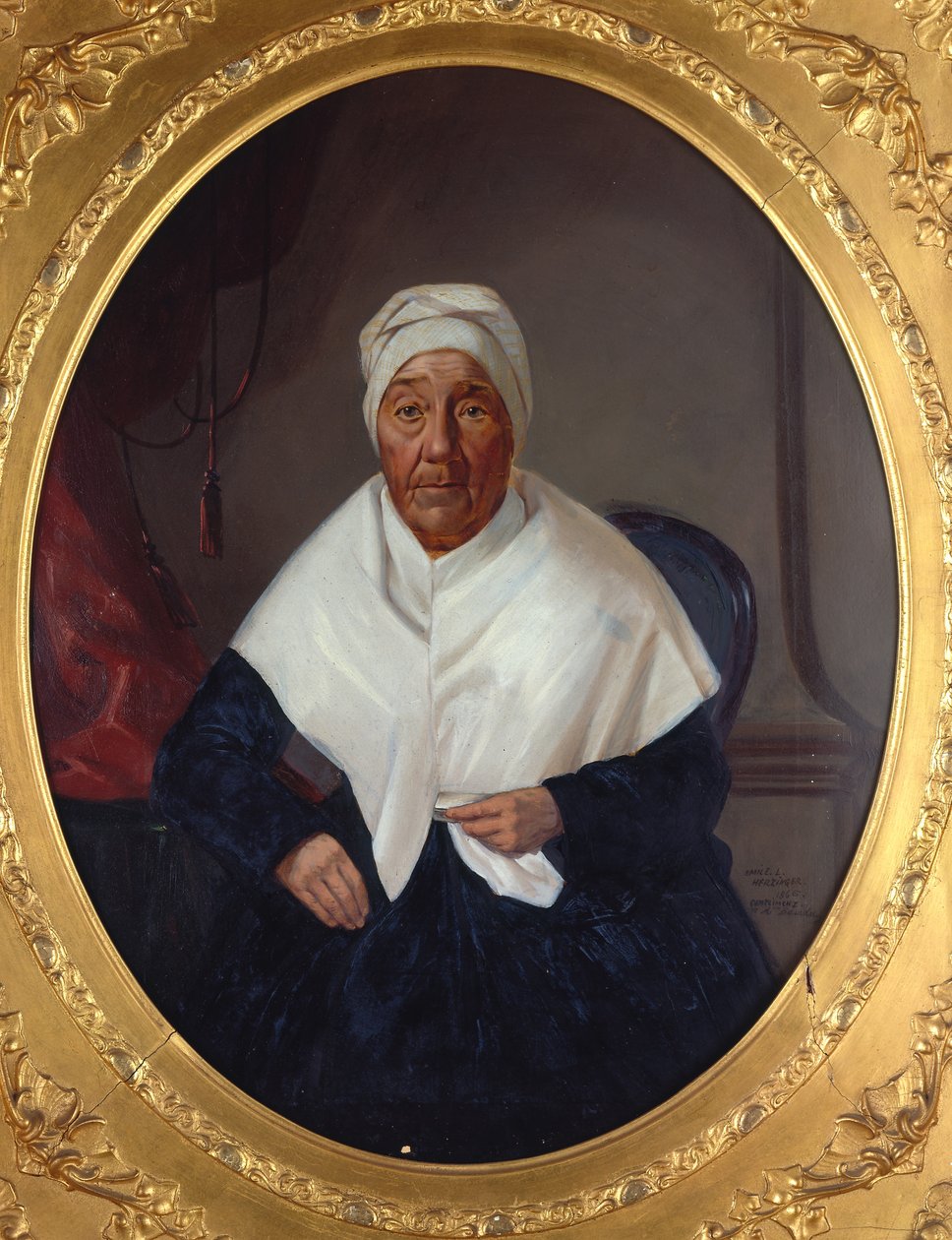 Portrett av fru Elizabeth Barada Ort av Emile Herzinger