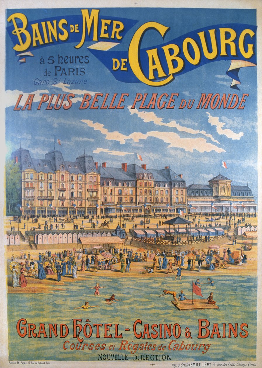 Cabourg plakat av Emile Levy
