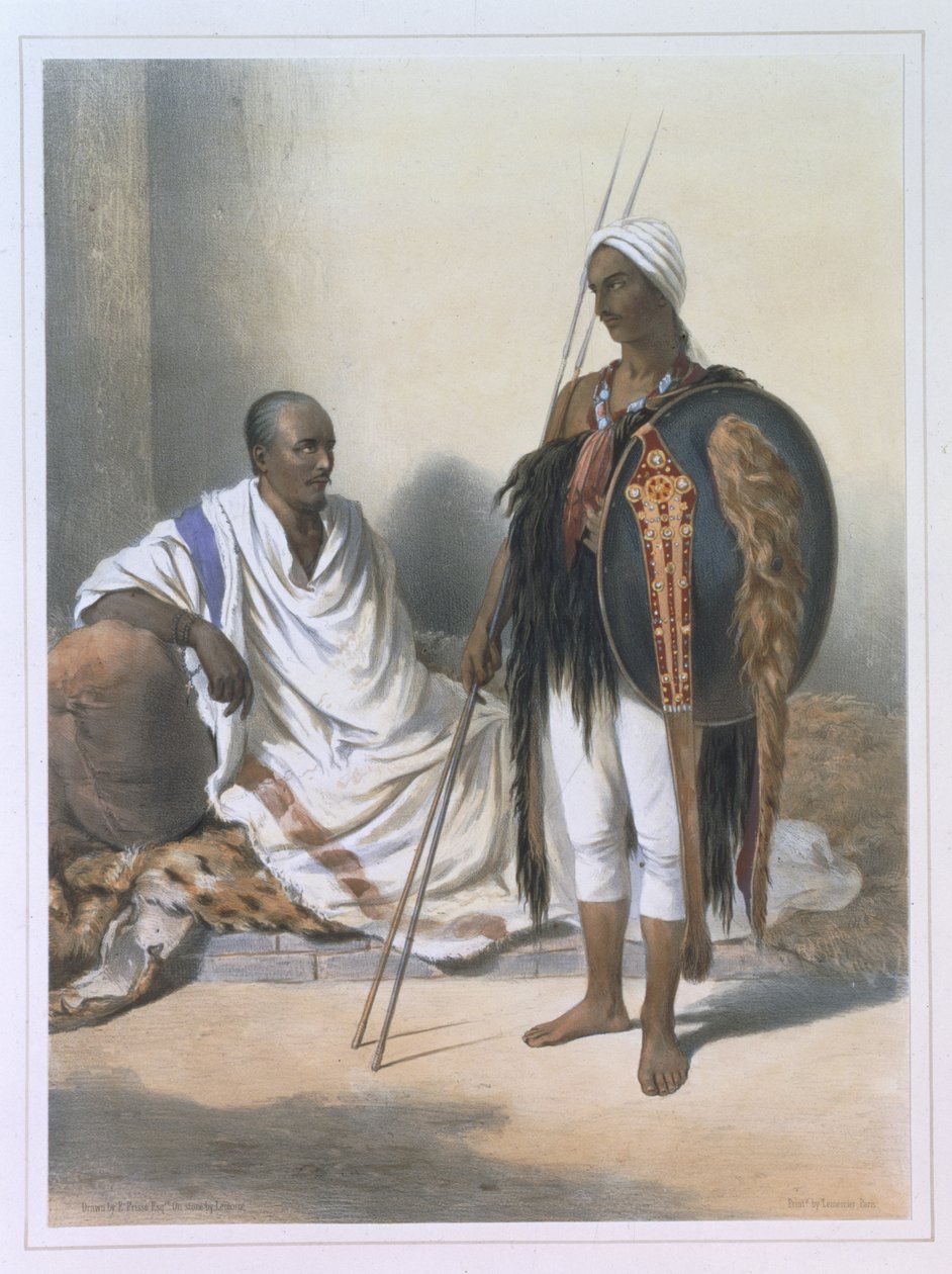 Abyssinian Priest and Warrior, illustrasjon fra 
