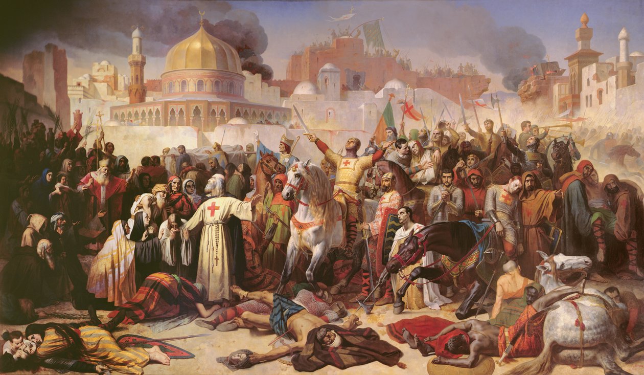 Korsfarernes inntog av Jerusalem, 15. juli 1099, 1847 av Emile Signol
