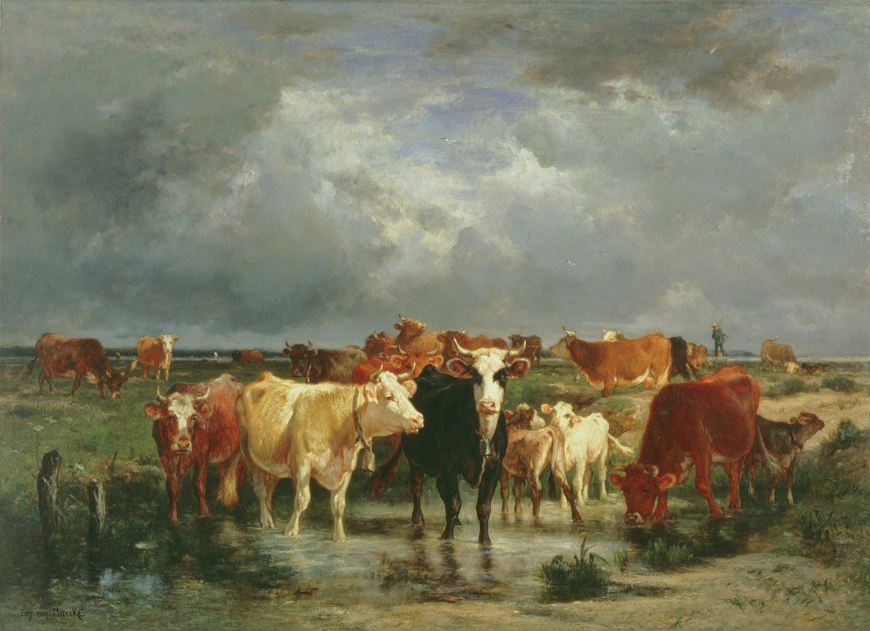 Nærmer seg en storm av Emile van Marcke de Lummen