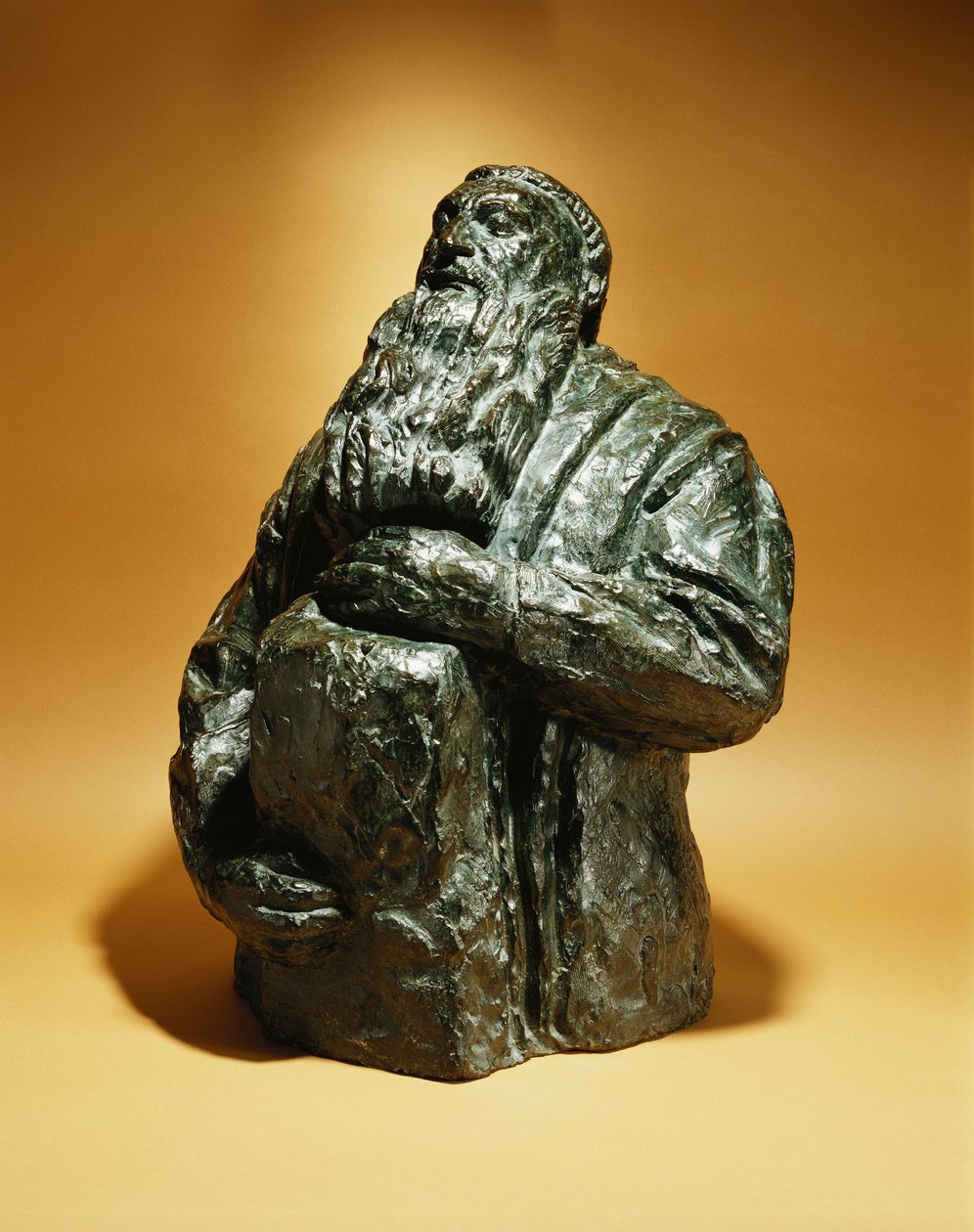 Rodin ser tilbake; Rodin lener seg tilbake, 1909 av Emile Antoine Bourdelle