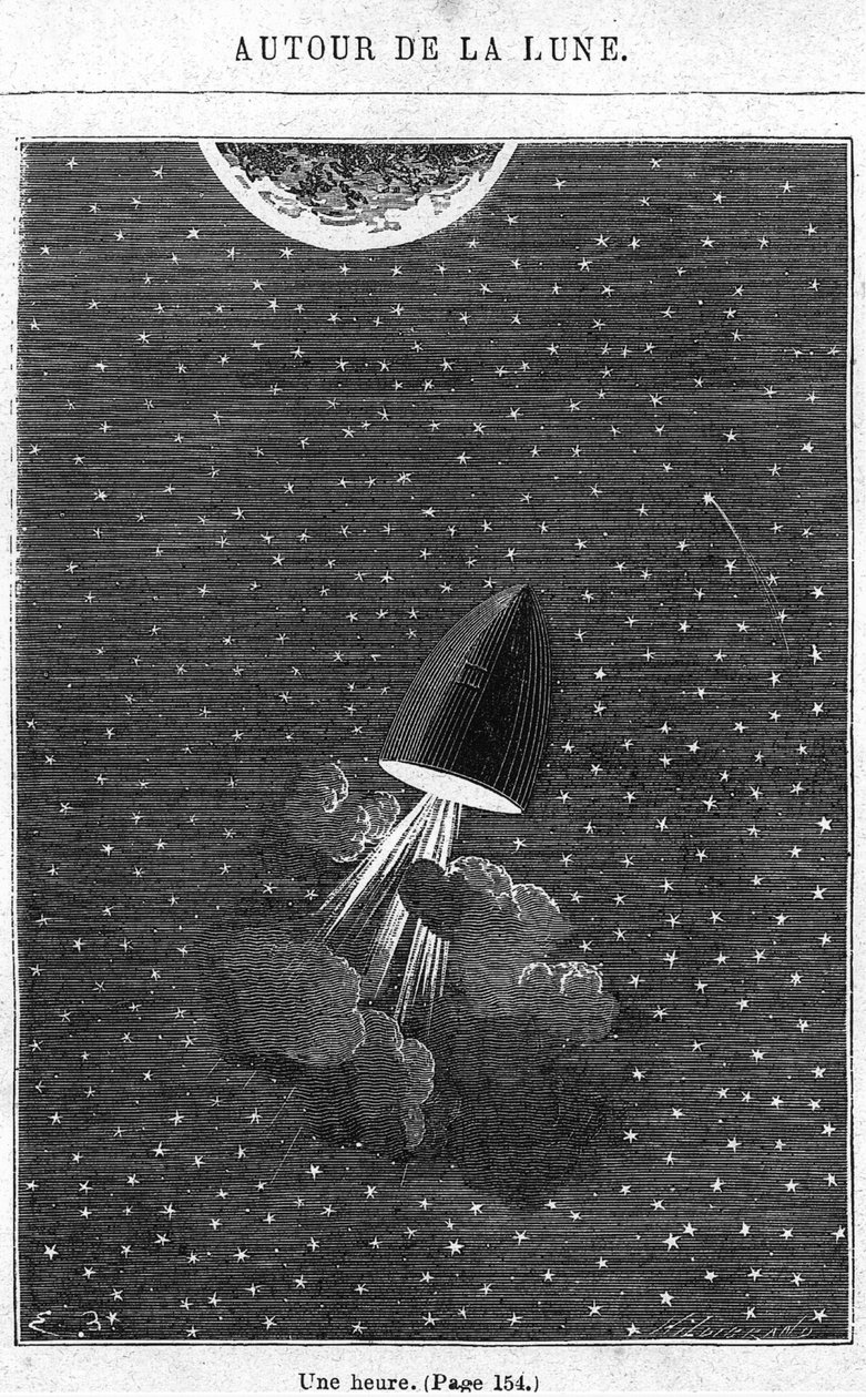 Leaving for the Moon, illustrasjon fra 