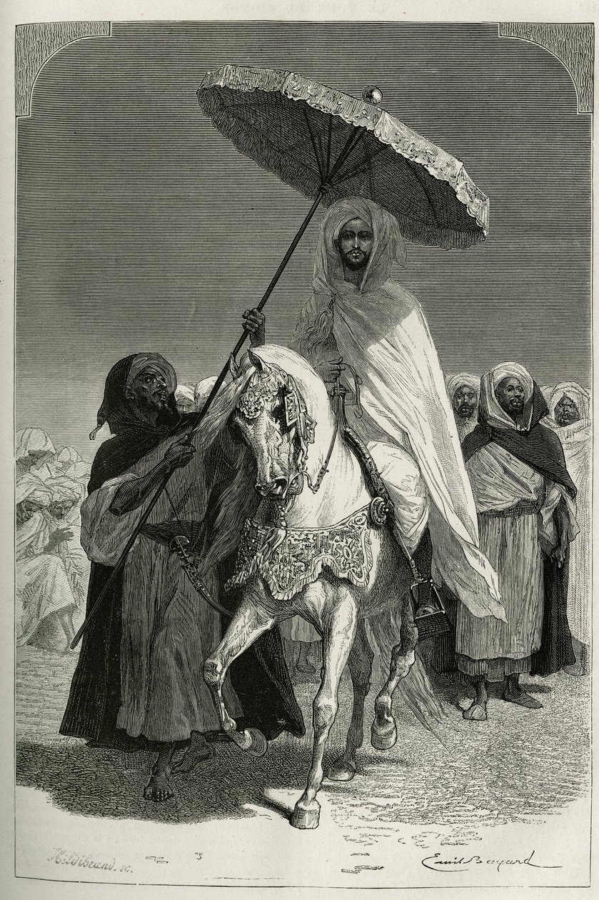 Sultan Hassan I av Marokko av Emile Antoine Bayard
