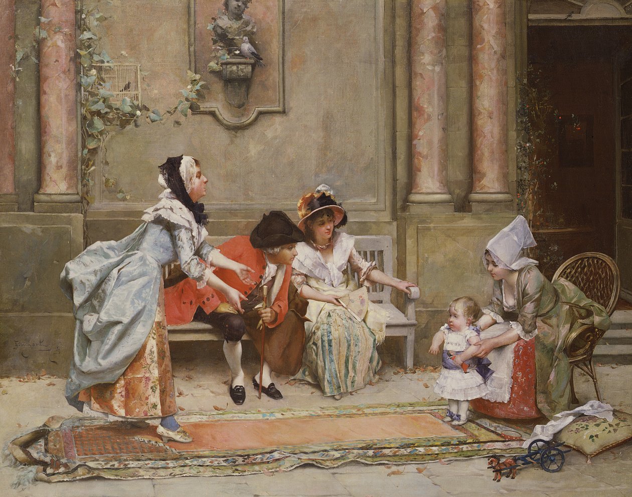 De første trinnene av Emile August Pinchart