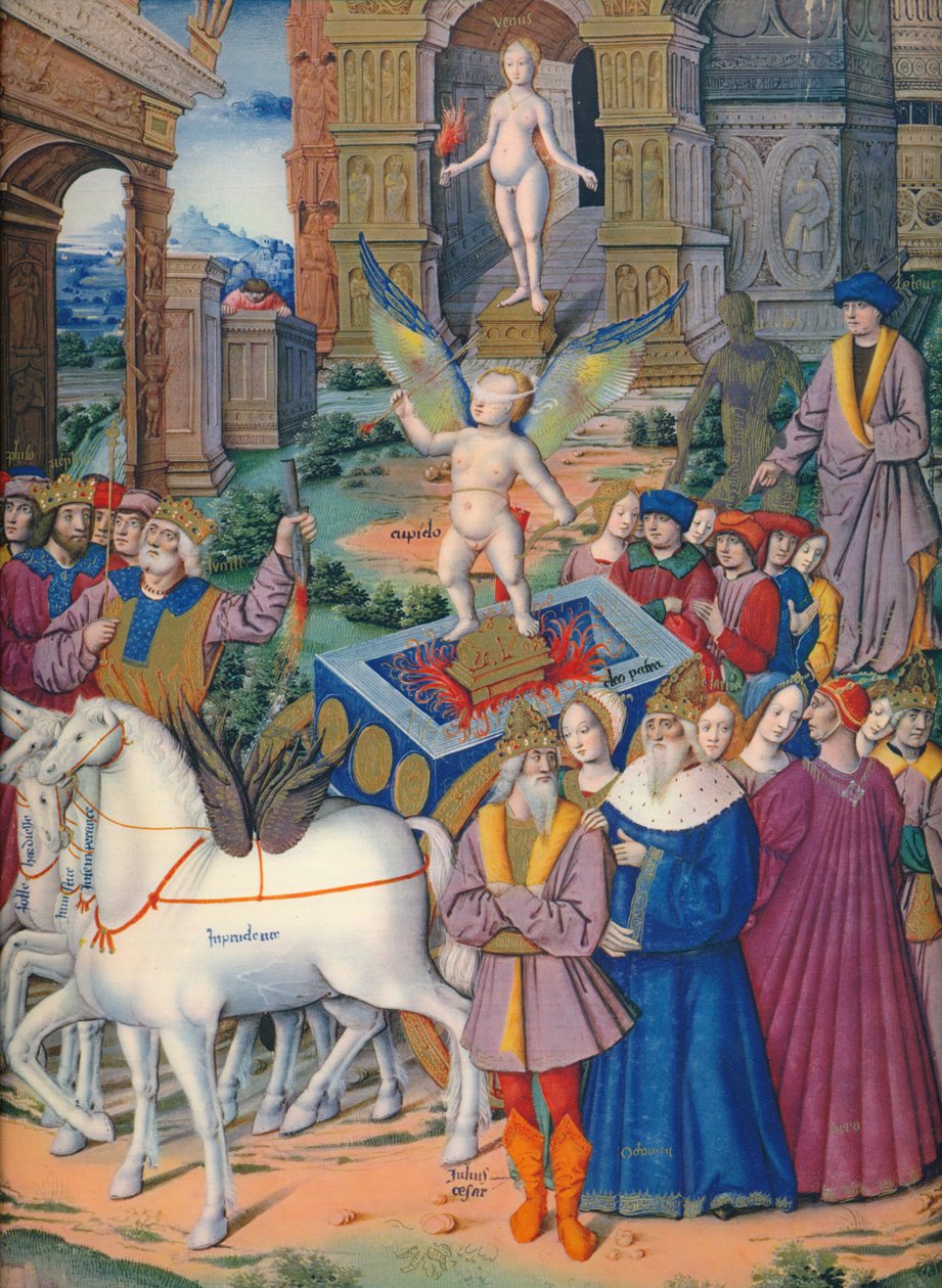 The Triumph of Love, c1400-tallet, 1937 av Emile Aurele van Moe