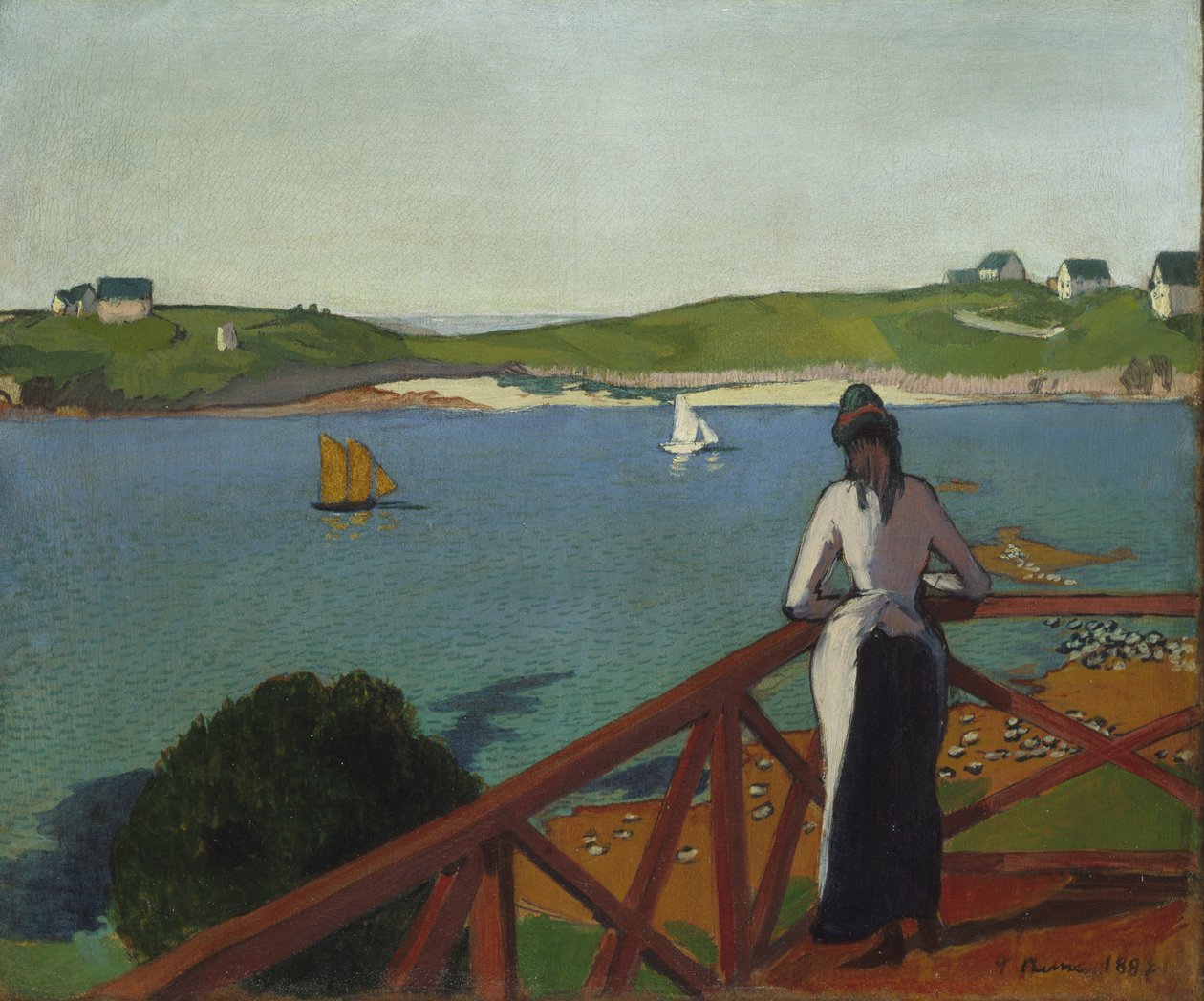 Ettermiddag i Saint-Briac, 1887 av Emile Bernard
