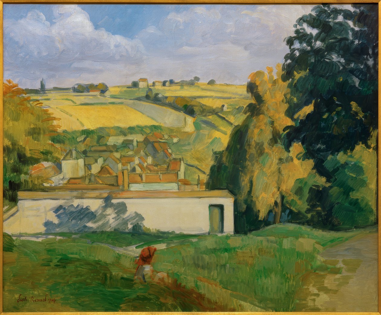 Utsikt fra en høyde på Tonnerre av Emile Bernard