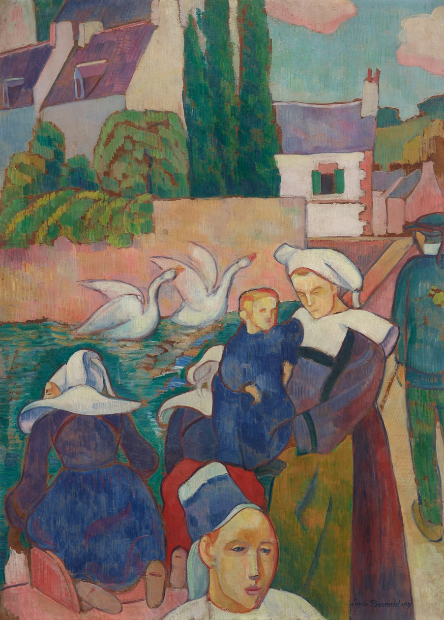 Bro ved Pont-Aven av Emile Bernard