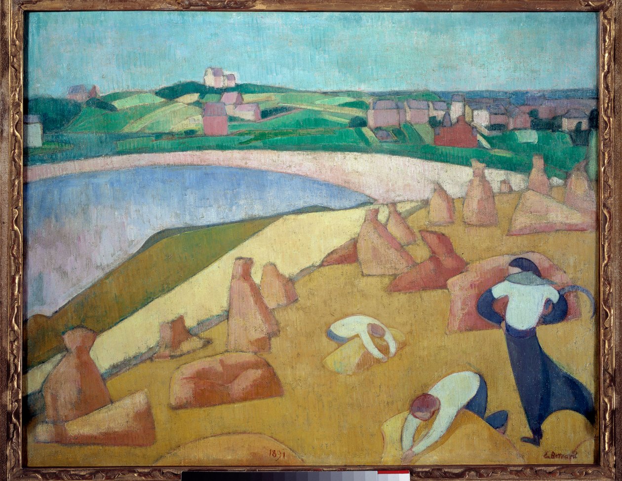 Høst ved havet, Saint Briac sur mer i 1891. Maleri av Emile Bernard (1868-1941) av Emile Bernard