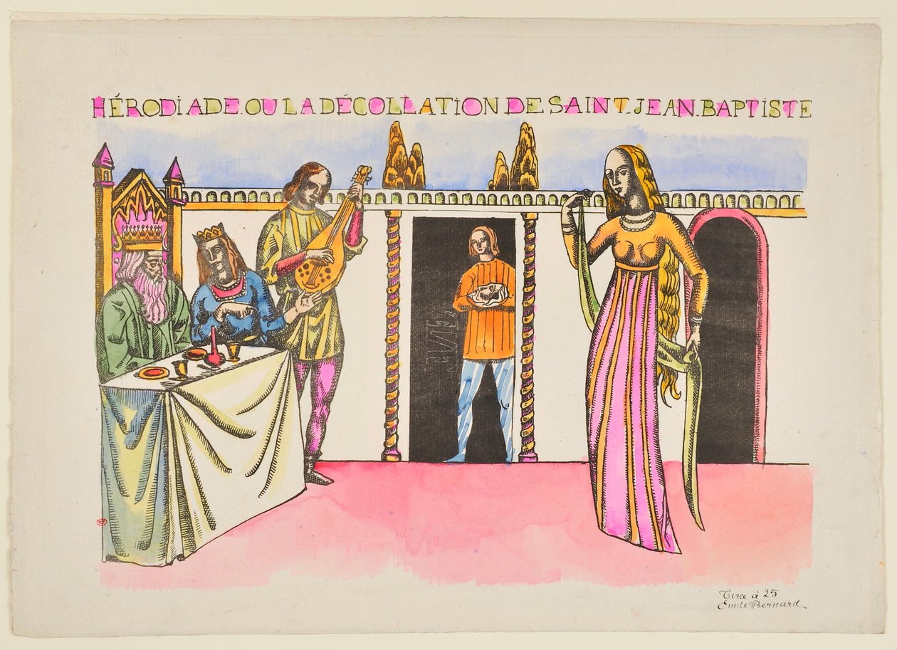 Herodias eller halshoggingen av Johannes Døperen av Emile Bernard
