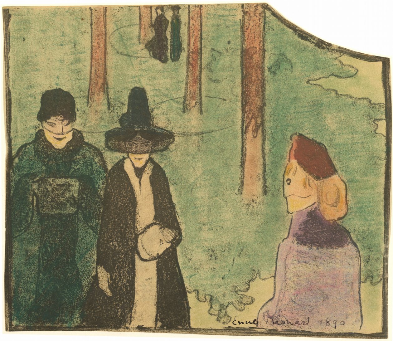 I skogen av Emile Bernard