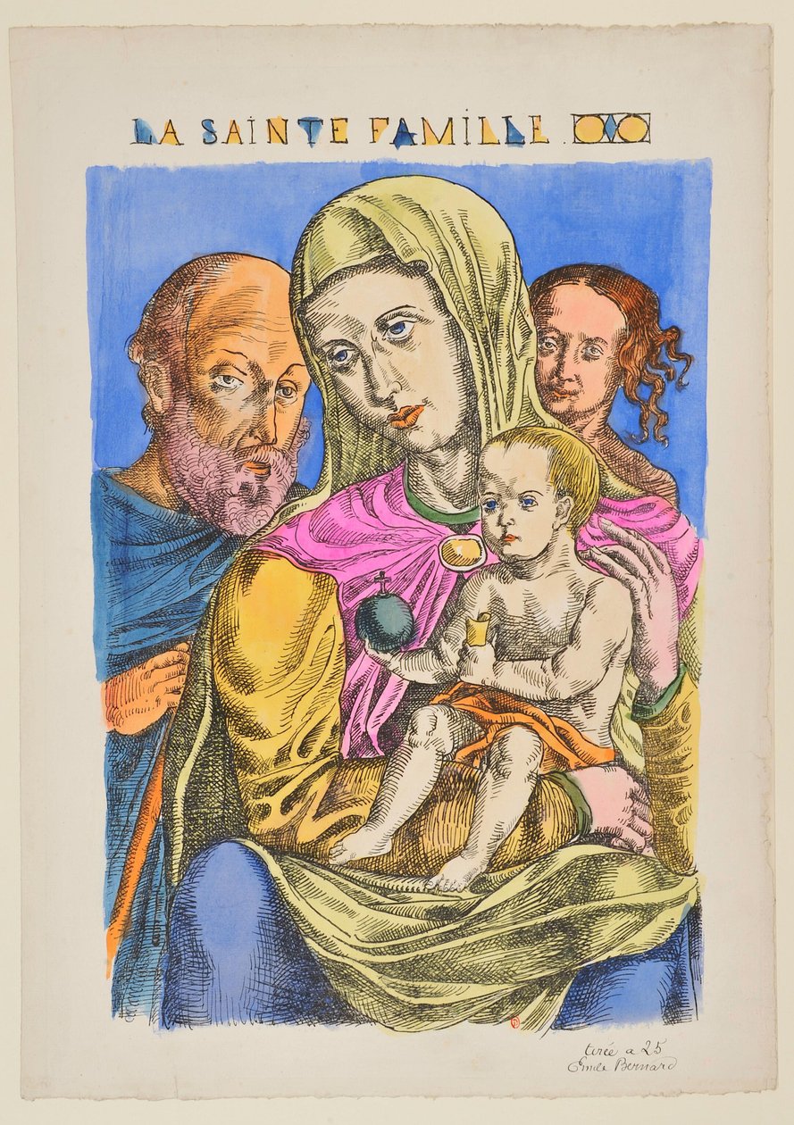 Den hellige familie av Emile Bernard