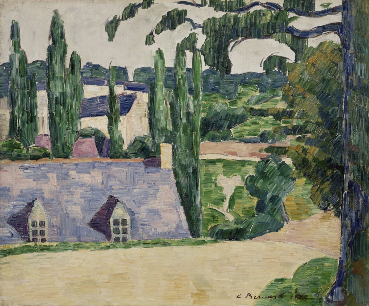 Landskap ved Pont-Aven, 1889 av Emile Bernard