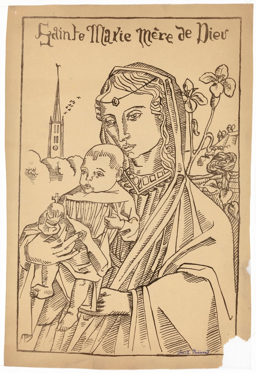 Maria, Guds mor av Emile Bernard