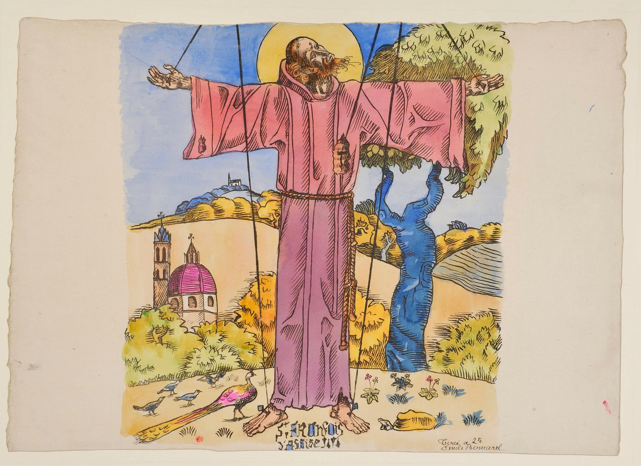 Den hellige Frans av Assisi av Emile Bernard