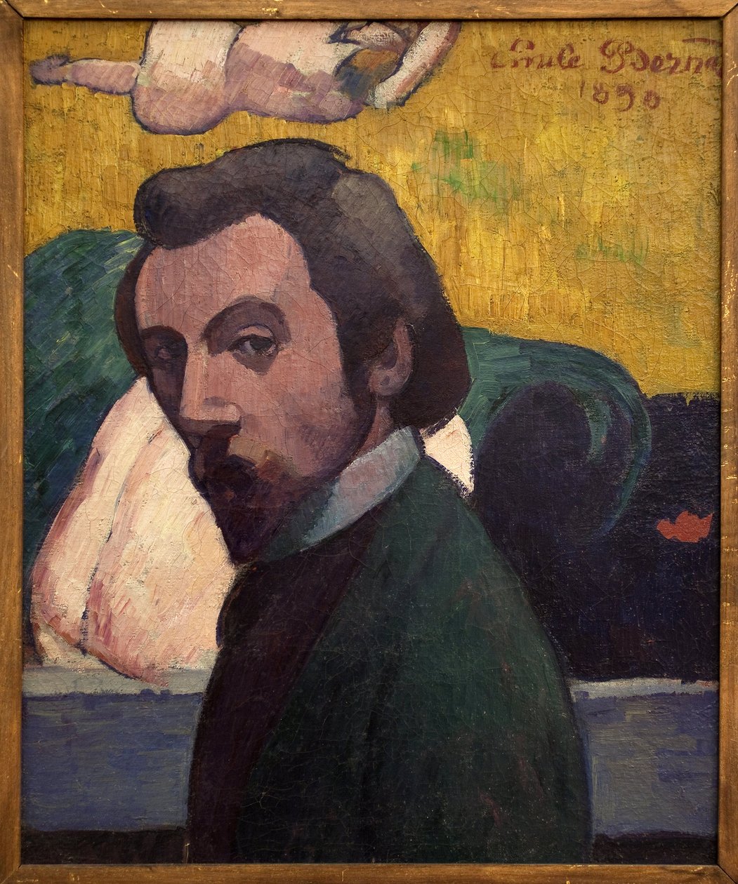 Selvportrett. Maleri av Emile Bernard (1868-1941). Olje på lerret av Emile Bernard