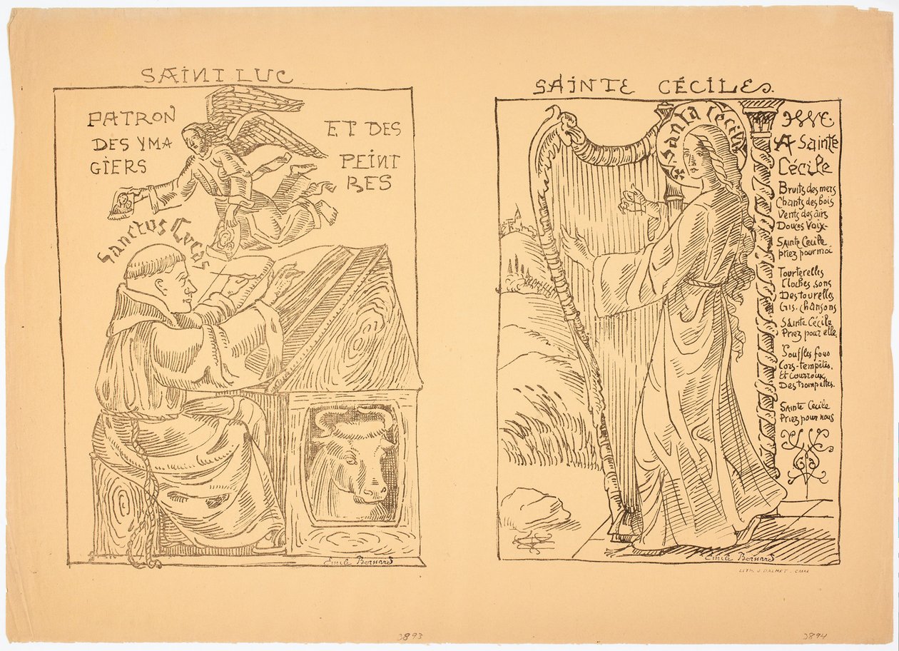 Sankt Lukas av Emile Bernard