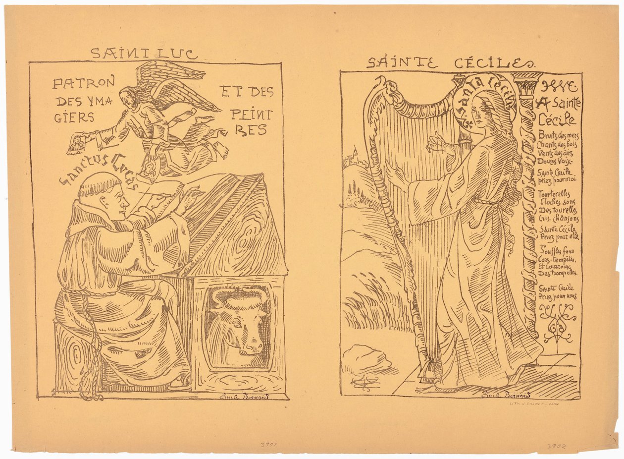 Der heilige Lukas av Emile Bernard