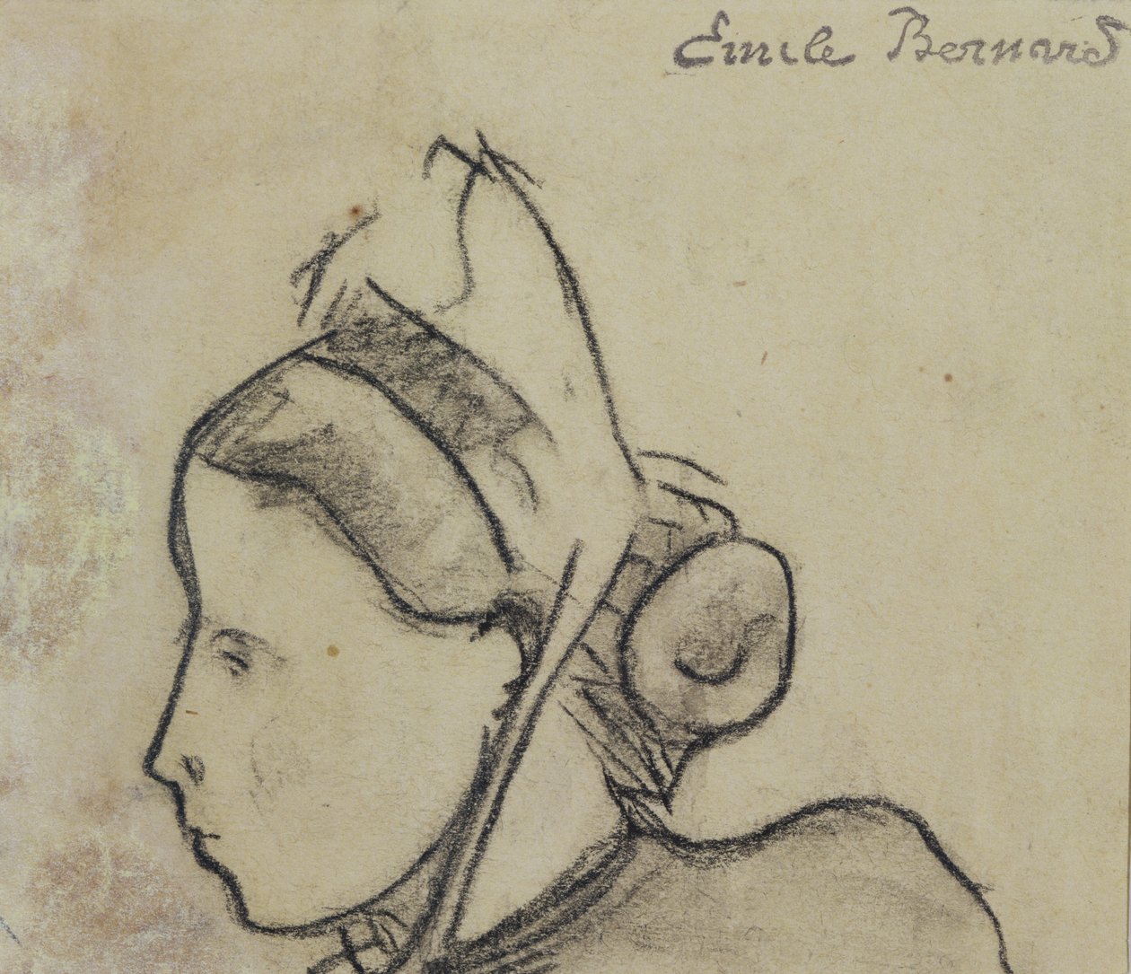 Studie av en bretonsk kvinne av Emile Bernard