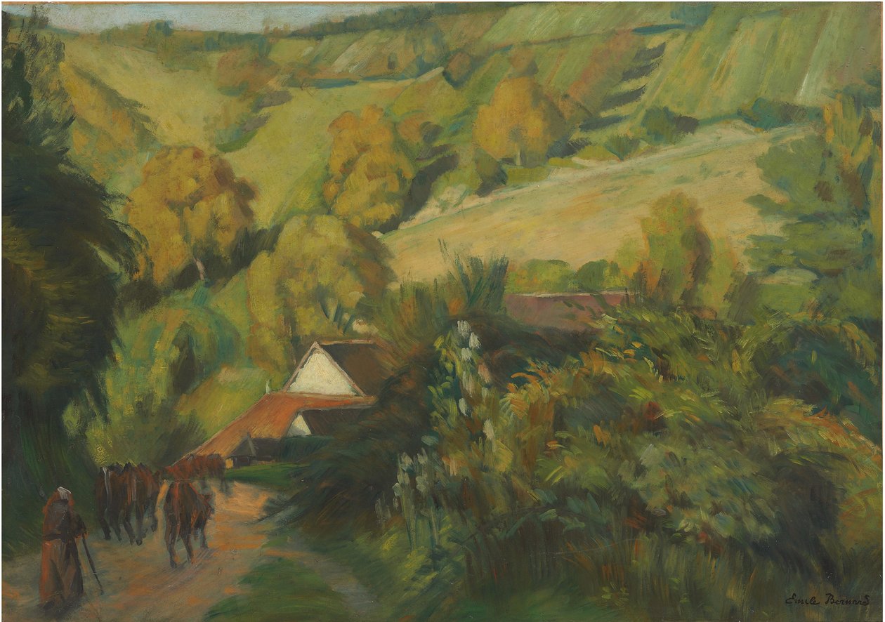 Nedstigningen til Molosmes, 1907 av Emile Bernard