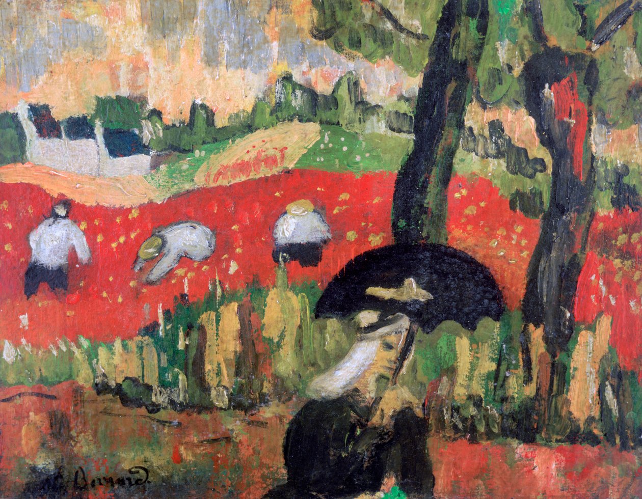 The Red Field, Pont Aven, c1887 av Emile Bernard