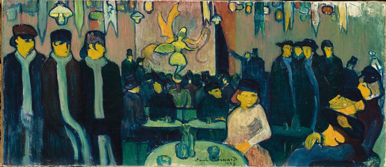 Tabarinen, eller kabareten i Paris, 1888-89 av Emile Bernard