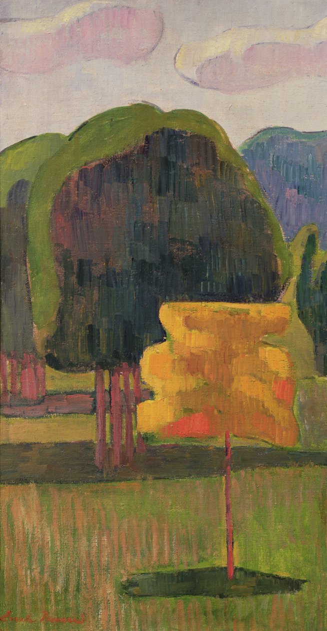 Det gule treet, 1888 av Emile Bernard