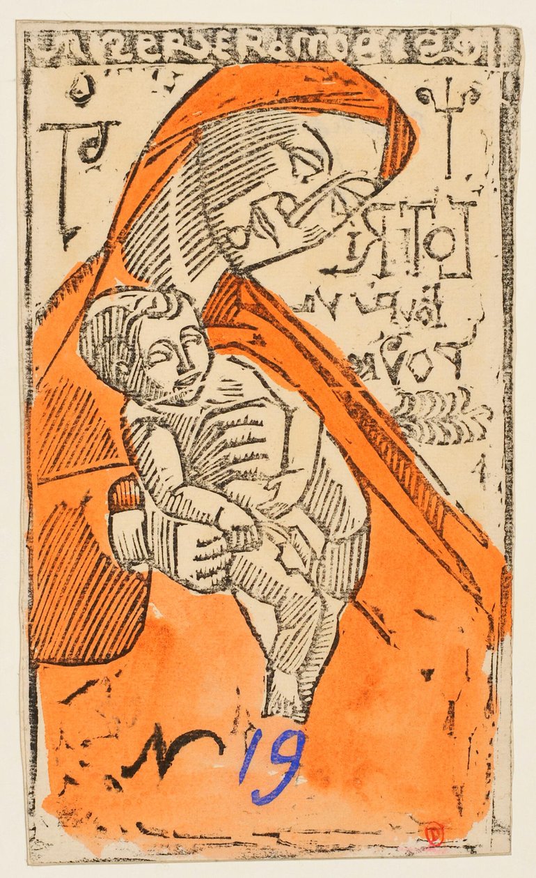 Jungfrau mit Kind [Probe b] [Lottoschein] av Emile Bernard