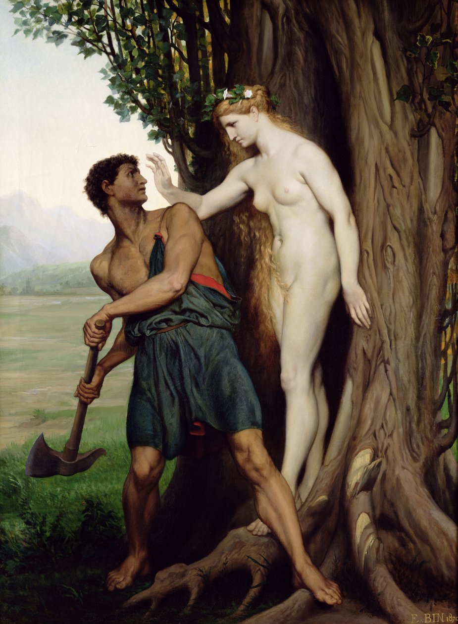 Hamadryaden, 1870 av Emile Bin