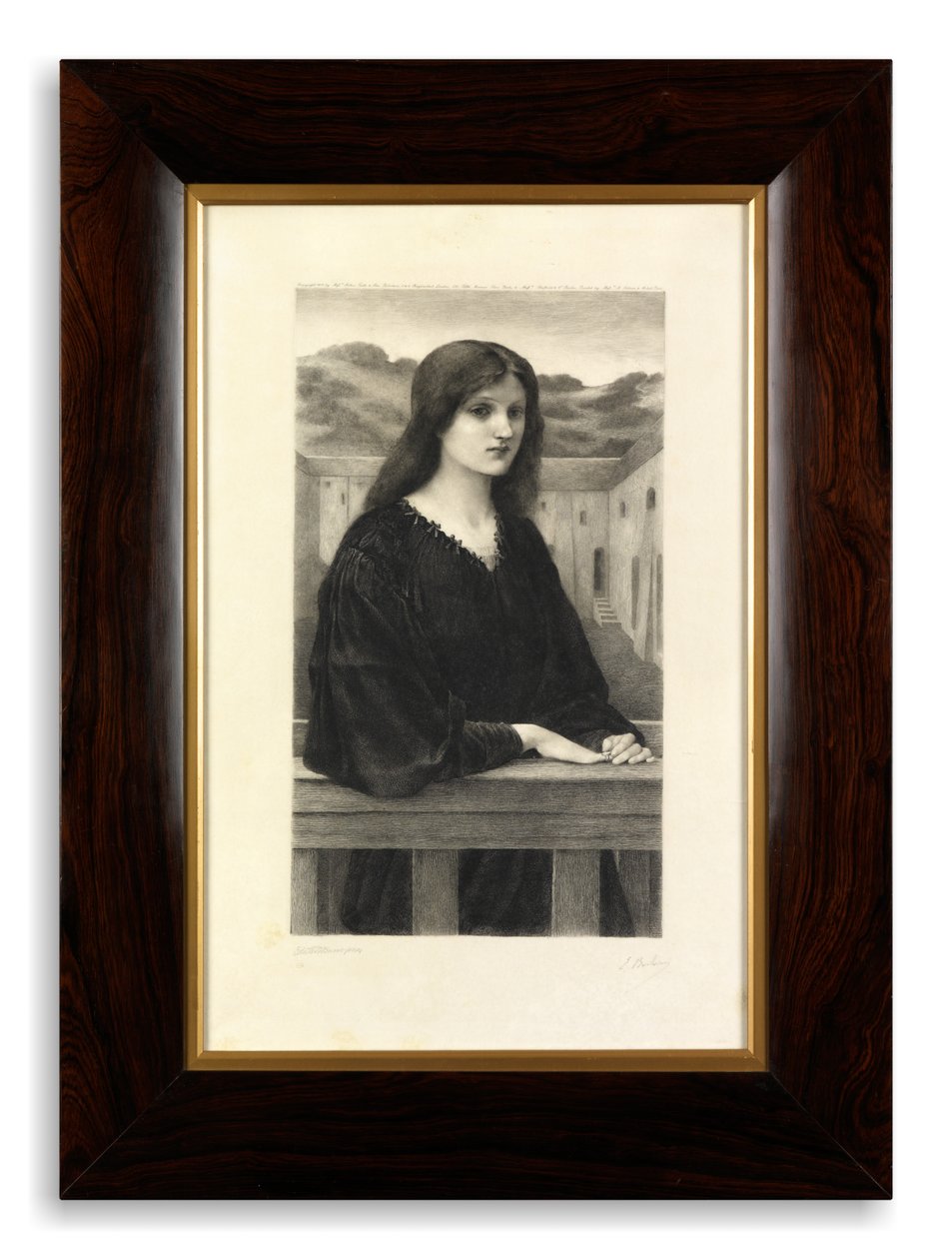Vespertina Quies (etsing trykt på vellum) av Emile Boilvin