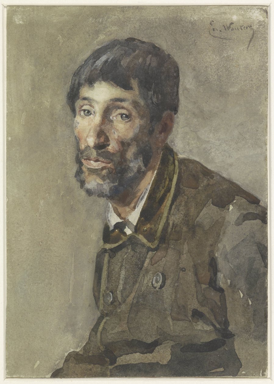 Portrett av en mann av Emile Charles Wauters
