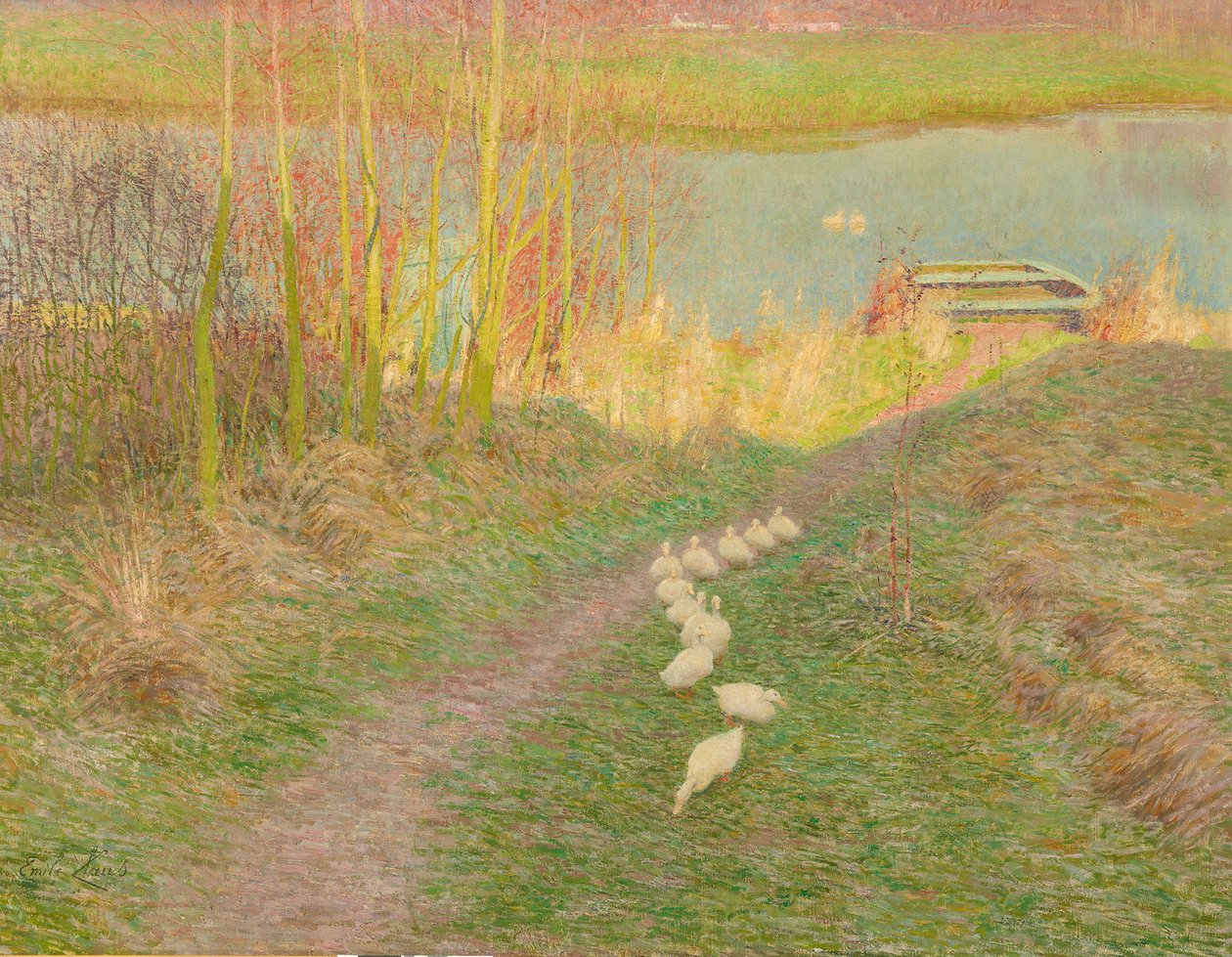 Februarmorgen (Vadestedet) av Emile Claus