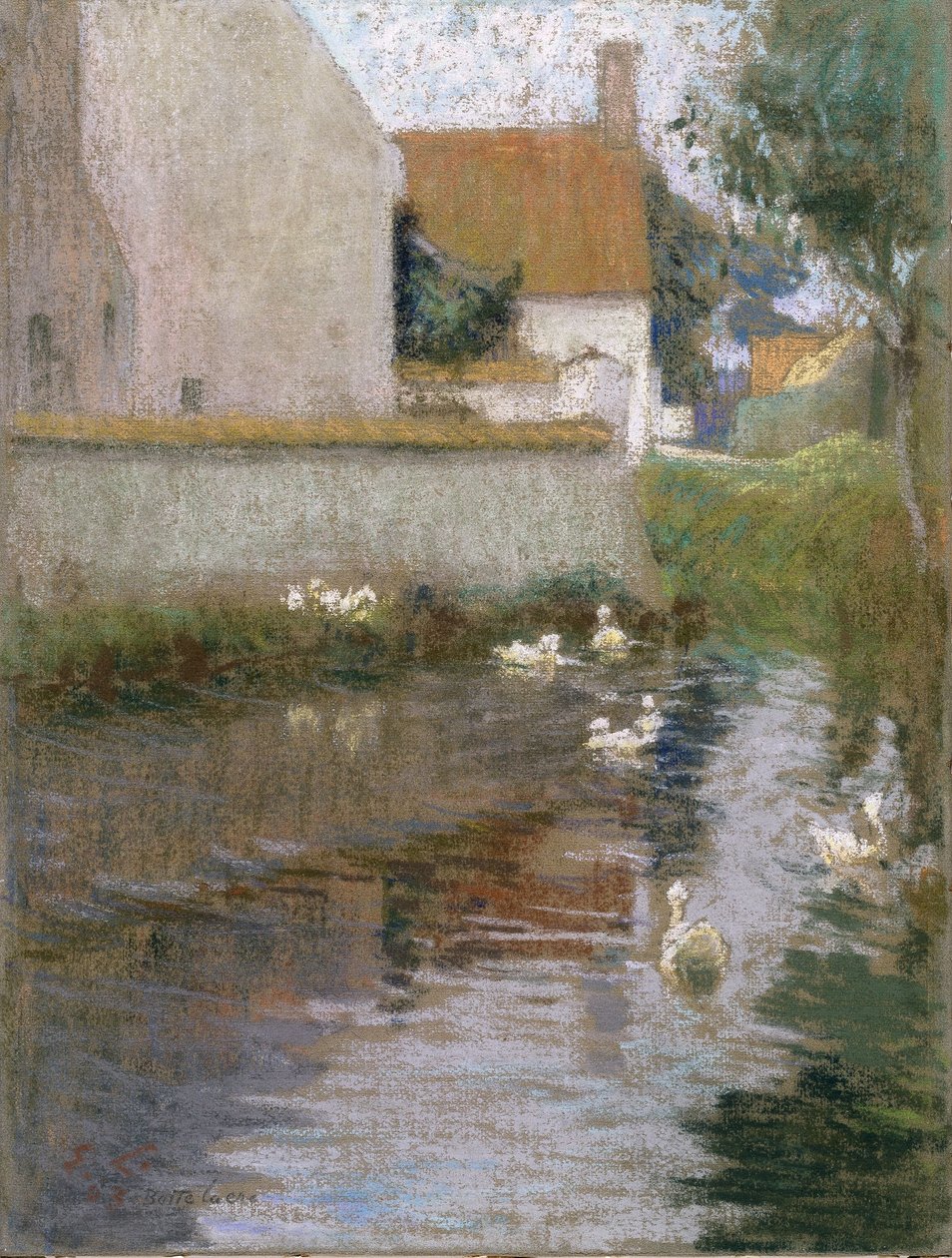 Utsikt over Bottelare av Emile Claus