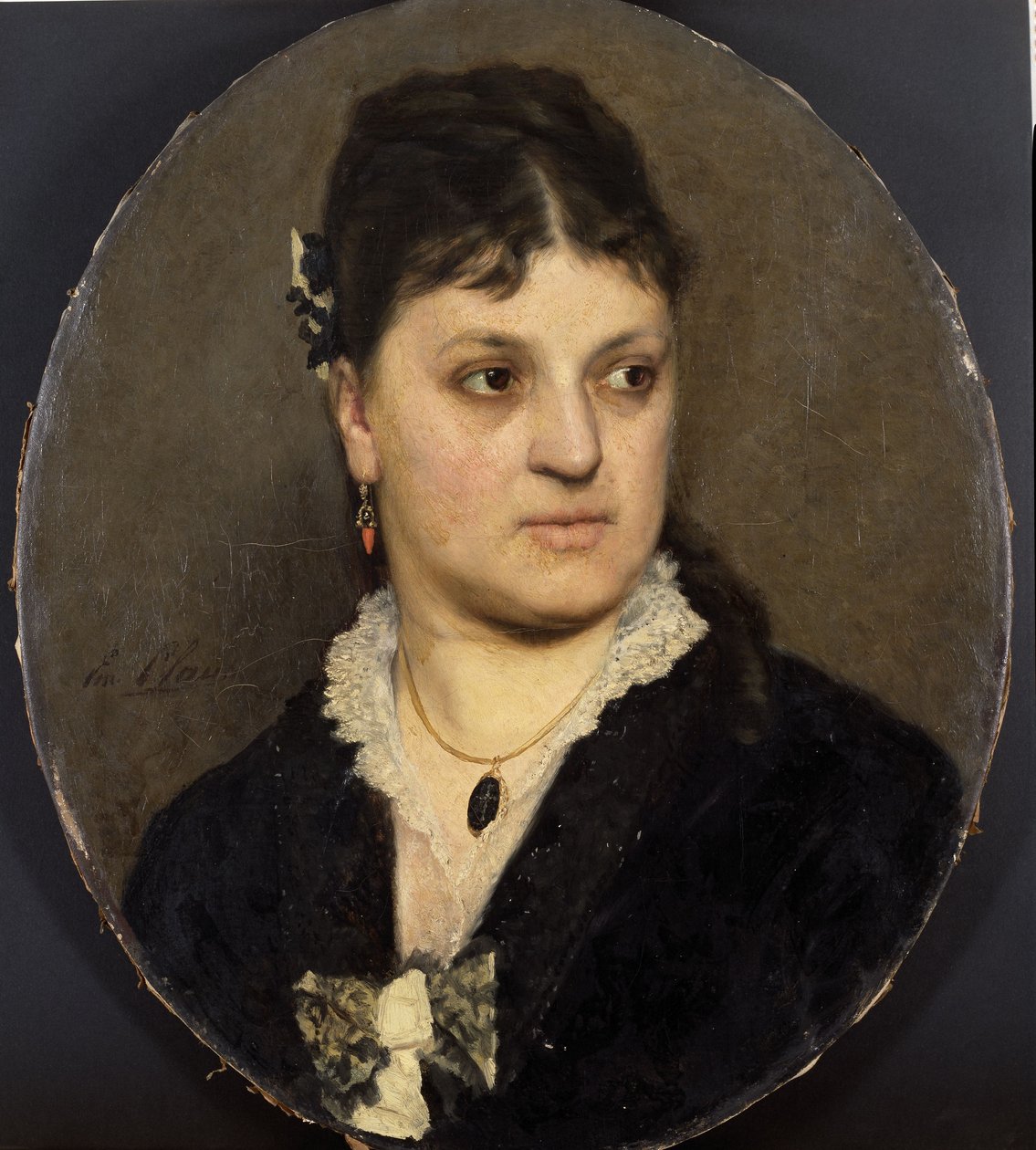 Portrett av kunstneren Marie Moreels av Emile Claus