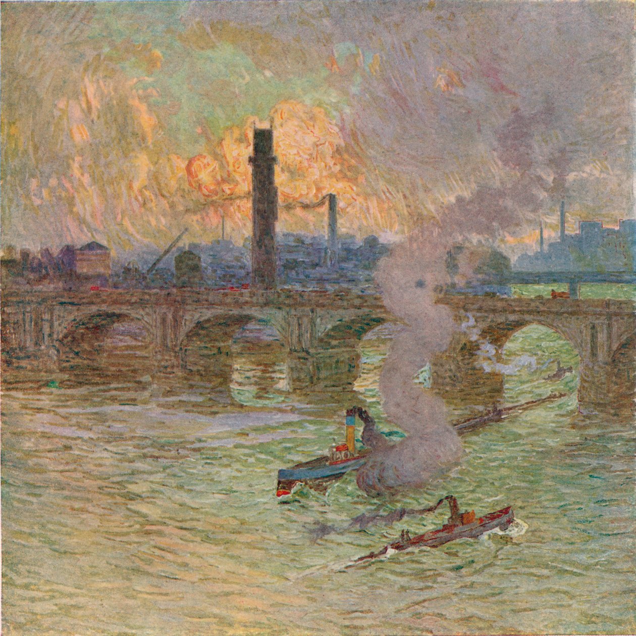 Røft vær, c1917 av Emile Claus