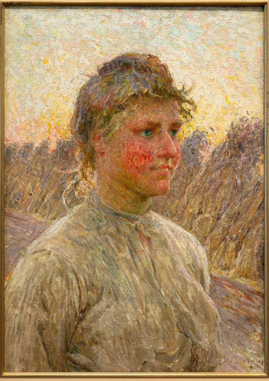 Unge bondekone av Emile Claus
