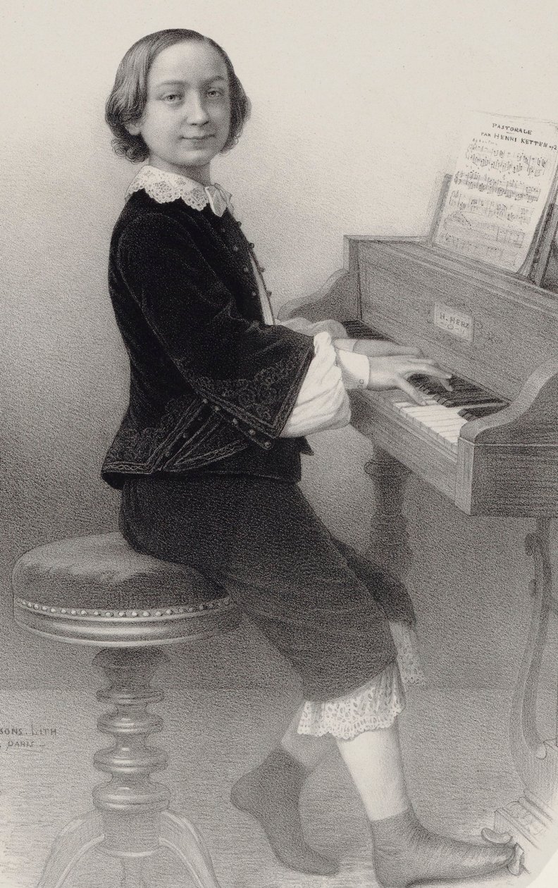 Portrett av fiolinisten og komponisten Henri Ketten 1848-1883. av Emile Desmaisons