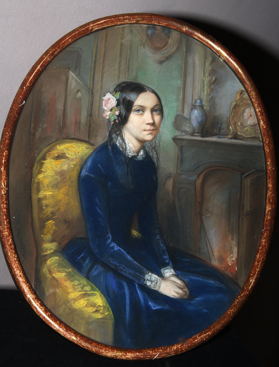 Portrett av Dahlia Poletica, 1848 av Emile Francois Dessain