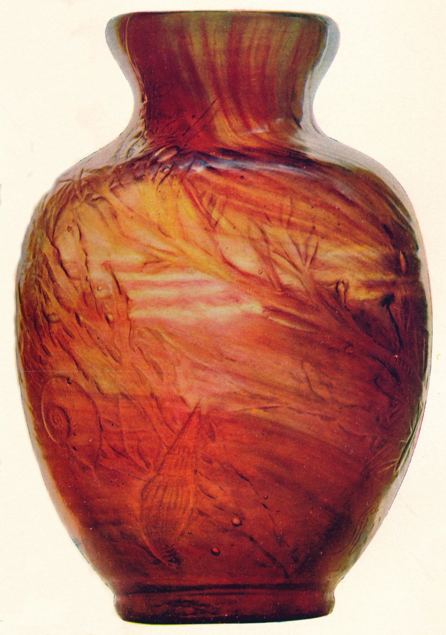Glassvase av E. Galle, c1846-1903, 1903 av Emile Galle