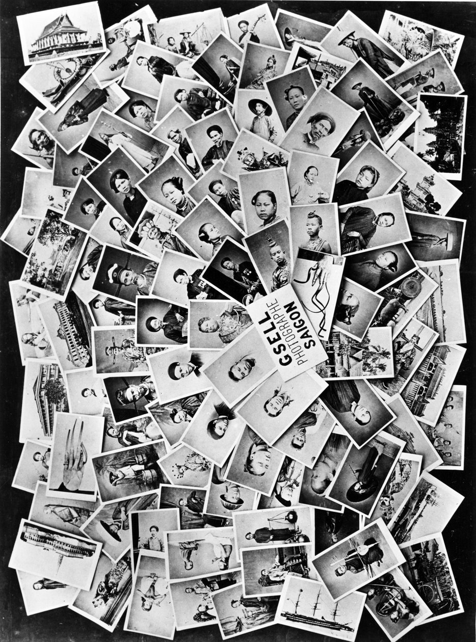 Annonse for Gsell Photographic Studio, Saigon, ca. 1860-tallet av Emile Gsell