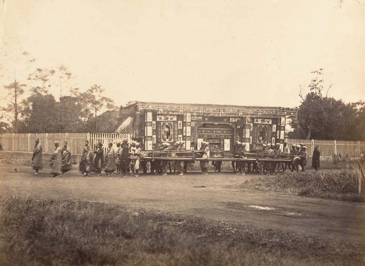 Begravelse, Cochinchina, 1866. av Emile Gsell