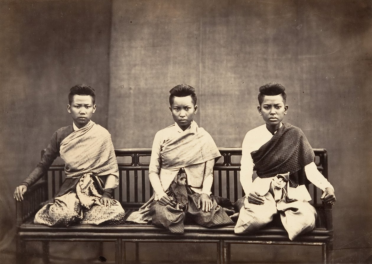 Koner til prins Phra-Kéo-Pha, 1866. av Emile Gsell