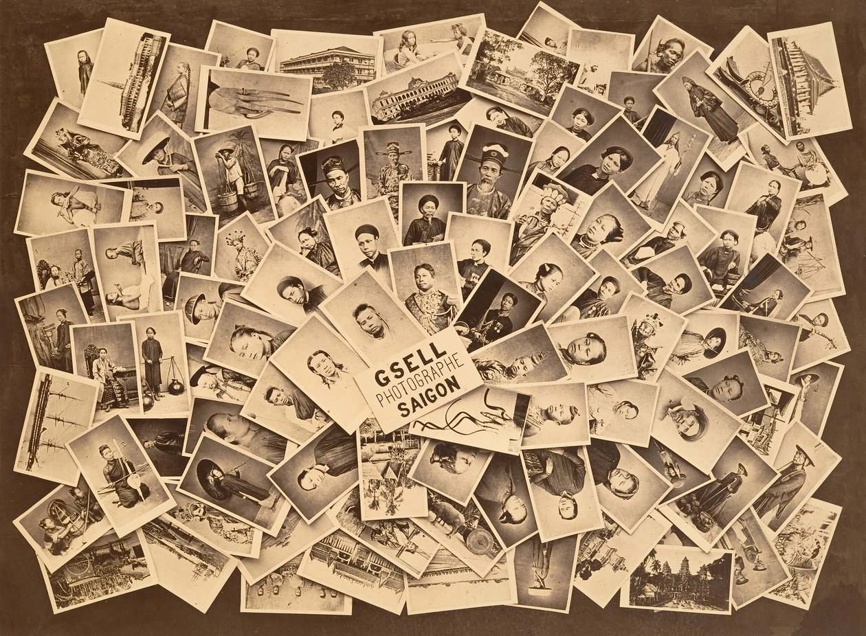 [Fotografisk annonse], 1860-tallet. av Emile Gsell