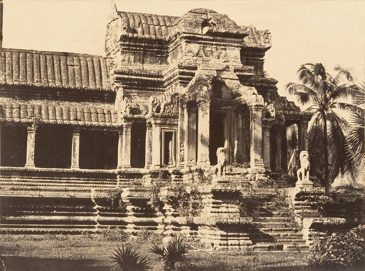 Inngangsportikoen til Grand Gallery of the Pagoda, 1866. av Emile Gsell